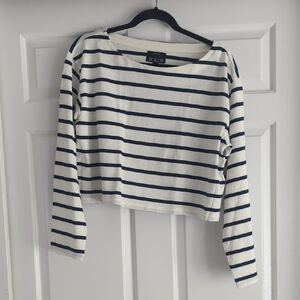 NWOT J CREW cropped Fit Boat Neck